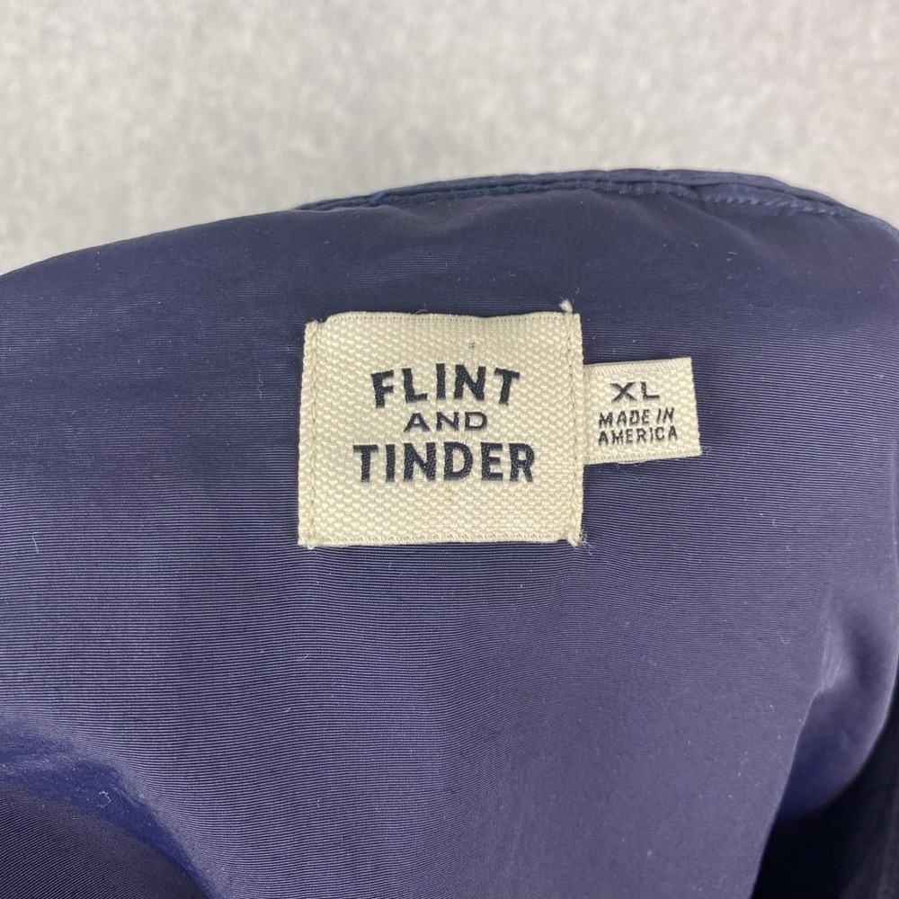Flint and Tinder Mens Size XL Navy Blue Ridge Shell Jacket - Picture 12 of 13
